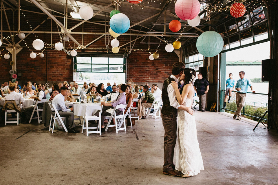 burlington iowa DIY wedding by the Port of Burlington