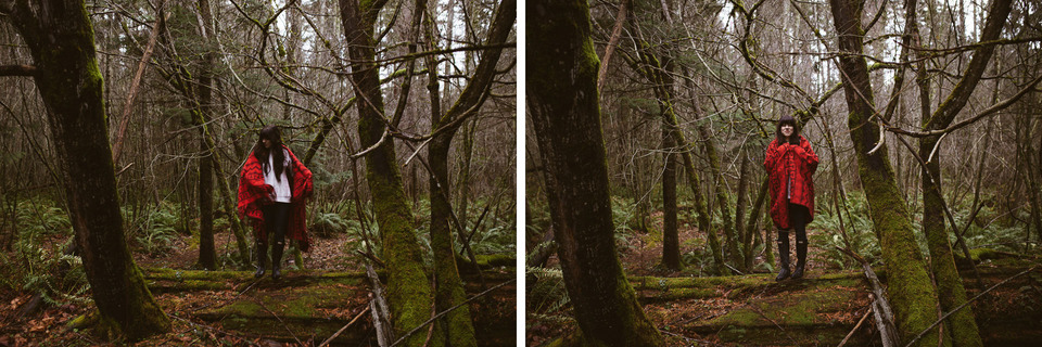 portrait in the woods