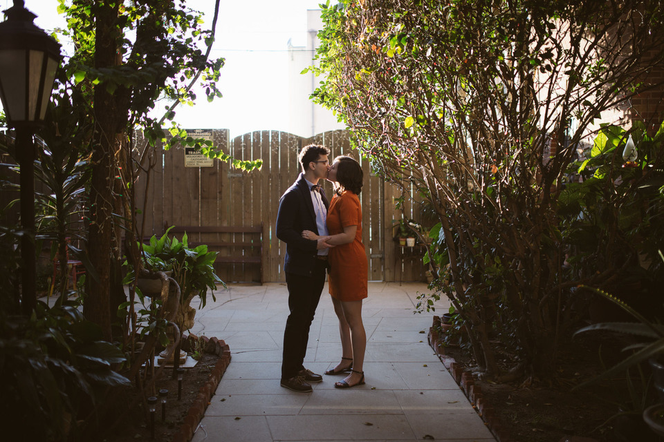 los angeles engagement session