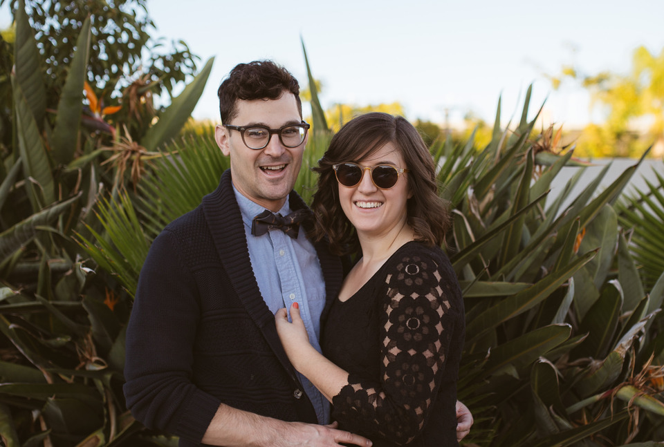 los angeles engagement session