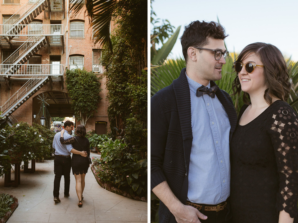 los angeles engagement session