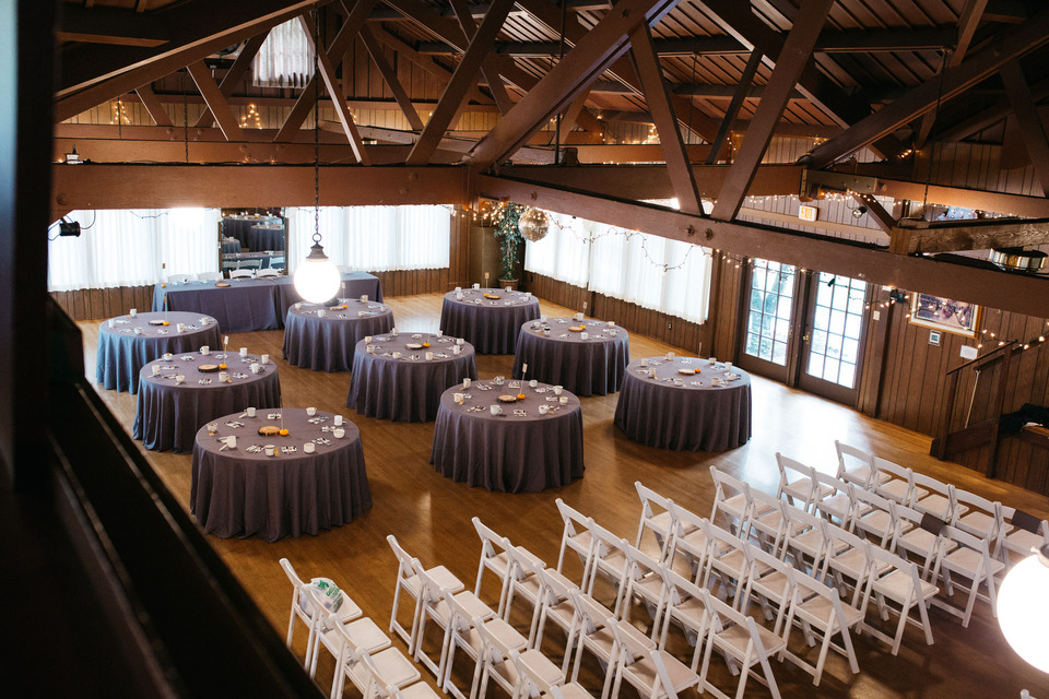 tattooed vintage pinup girl bride and groom portland cathedral park wedding